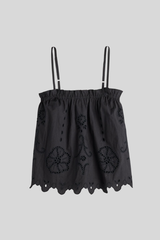 Apiece Apart - Embroidered Cami Top - BLACK