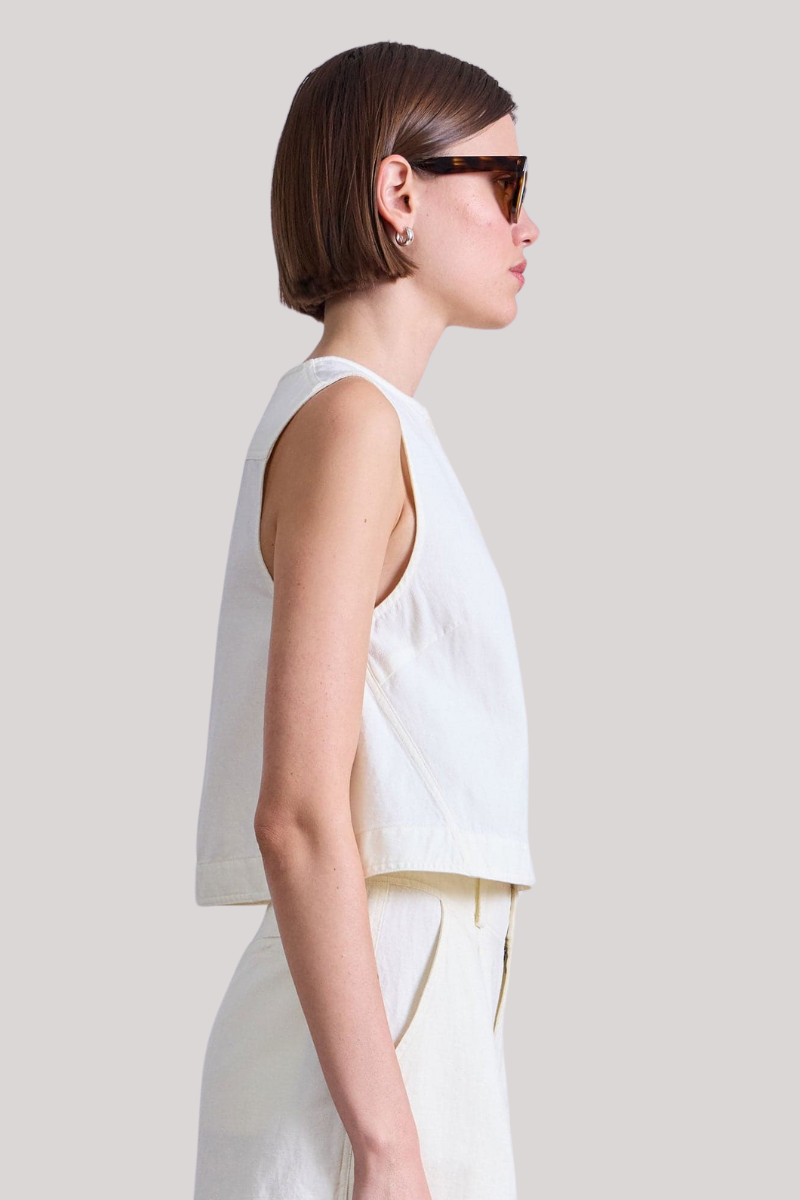 Apiece Apart - Godet Tank - CREAM