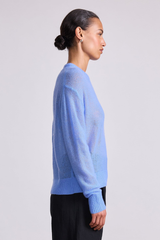 Apiece Apart - Softest Tissue Weight Sweater - CORNFLOW