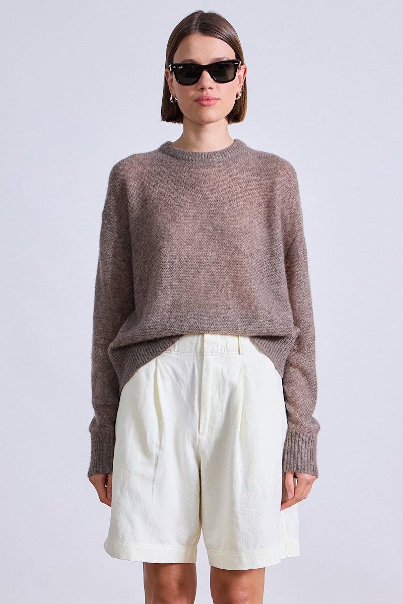 Apiece Apart - Softest Tissue Weight Sweater - HAZELNUT