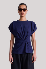 Apiece Apart - Volta Twist Top - NAVY