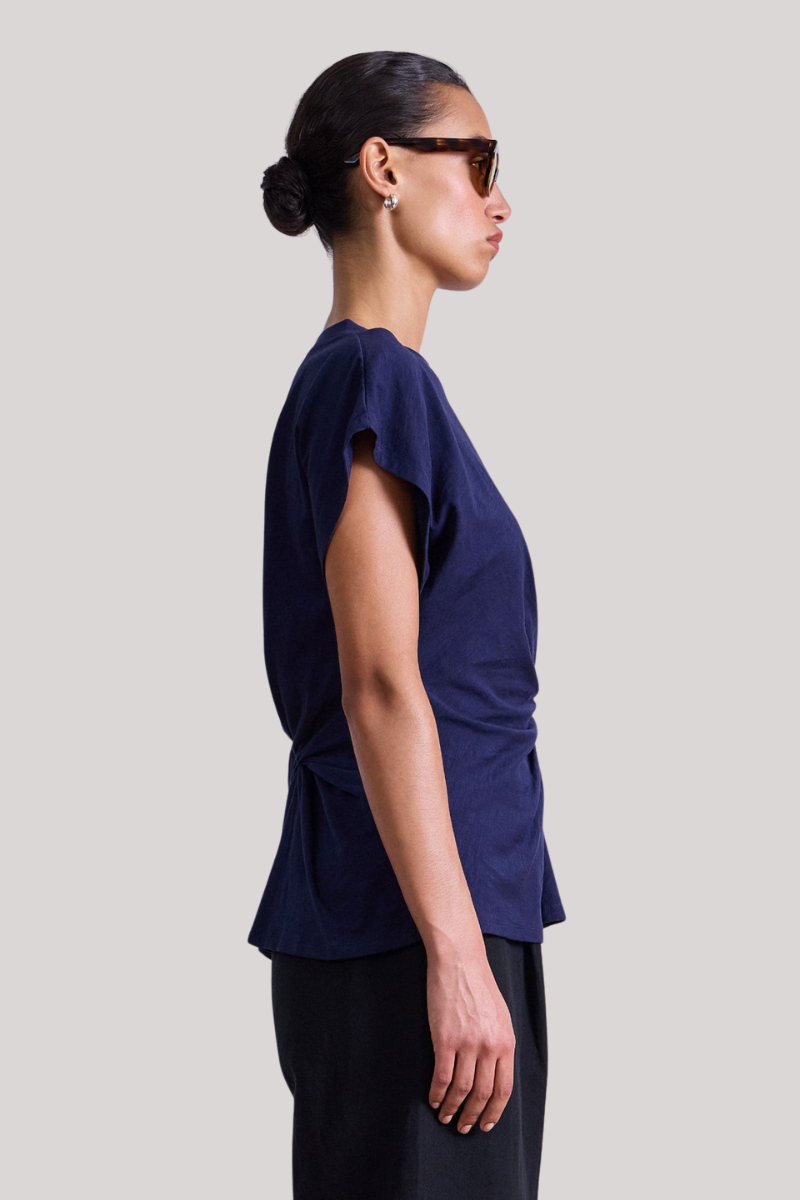Apiece Apart - Volta Twist Top - NAVY