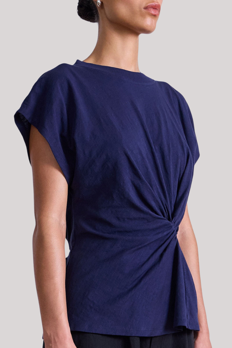 Apiece Apart - Volta Twist Top - NAVY