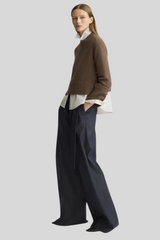 Arlo Mott - Bethune Chunky Crewneck - BROWNSTO