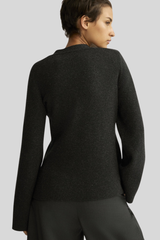 Arlo Mott - Bleeker Shaped Cardigan - CHARCOAL