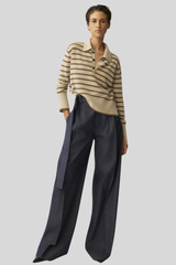 Arlo Mott - Broome Striped Polo - LATTESTR
