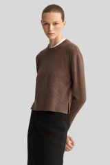 Arlo Mott - Warren Classic Crew Neck - BROWNSTO
