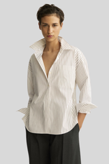 Arlo Mott - Watts Side Button Shirt - CHOCSTRI