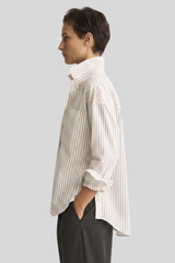 Arlo Mott - Watts Side Button Shirt - CHOCSTRI