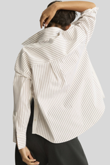 Arlo Mott - Watts Side Button Shirt - CHOCSTRI