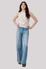 Autumn Cashmere - Chunky Pointelle Tank - SAND