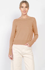 Autumn Cashmere - Cropped Crew With Reversed Seams - CAPPUCCI