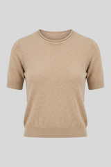 Autumn Cashmere - Shrunken Crew - BONE