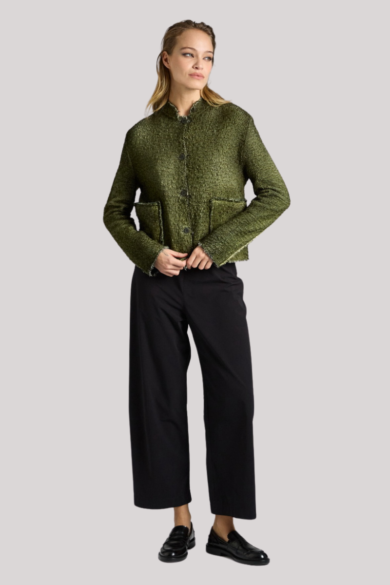 Avant Toi - Hand Painted Irregular Mat Stitch Jacket - NBRUGHIR