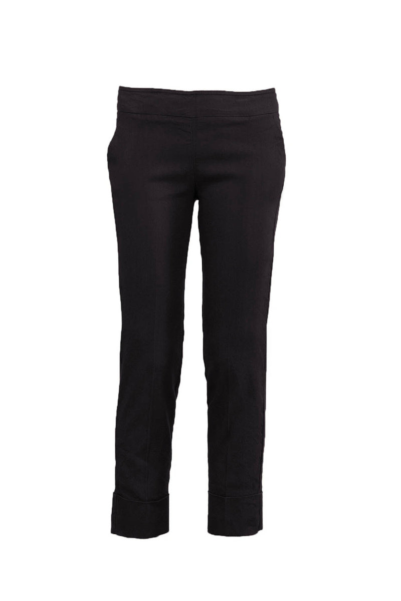 Avenue Montaigne - Ben Linen Cuffed Pant - ESPRESSO