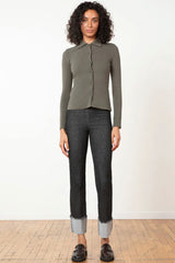 Avenue Montaigne - Bonnie Denim Cuffed Pant - BLACK