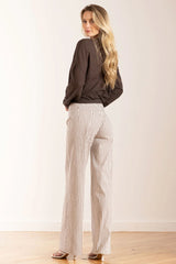 Avenue Montaigne - Flavia Bistro Striped Pant - COGNAC