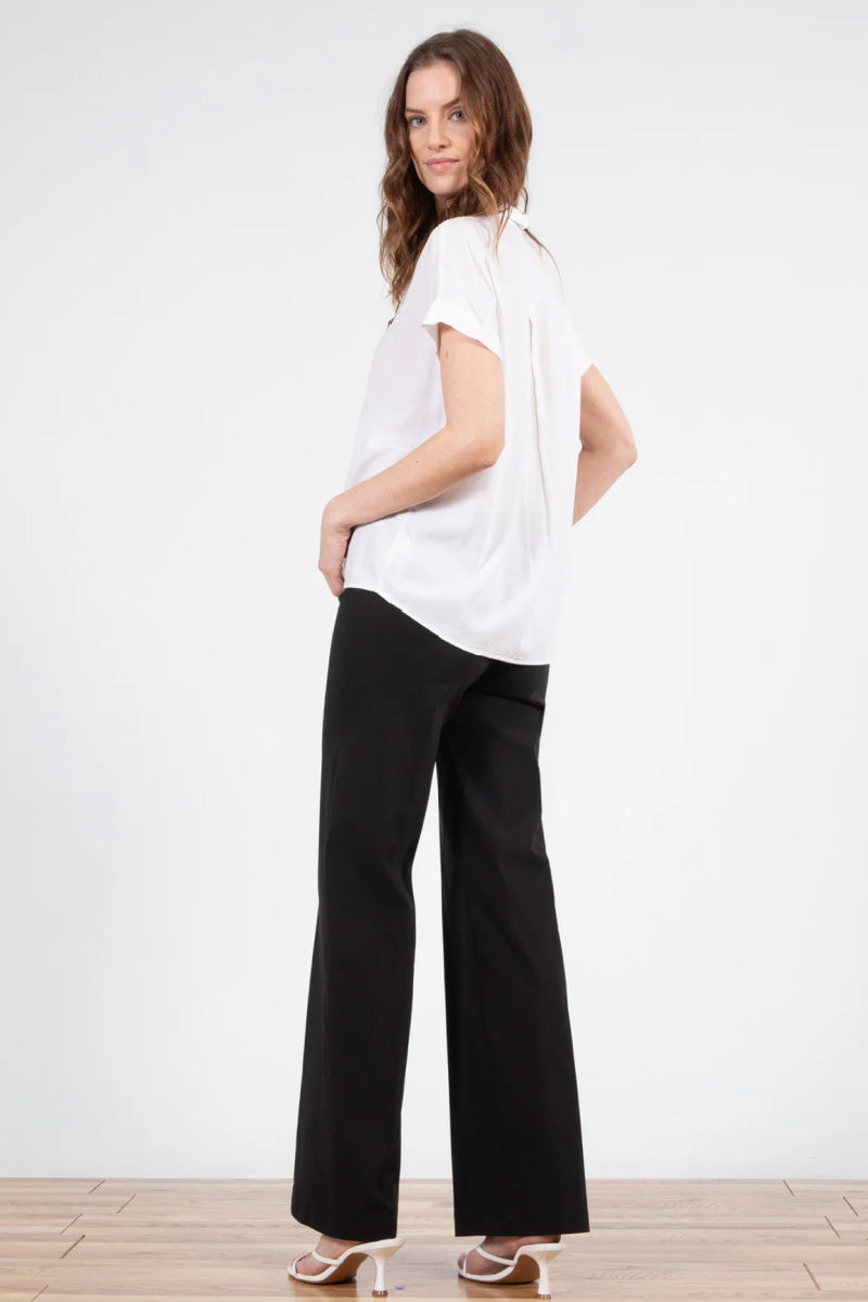 Avenue Montaigne - Flavia Linen Pant - BLACK