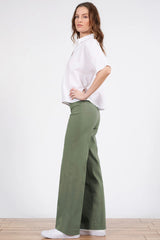 Avenue Montaigne - Flavia Linen Pant - OLIVE
