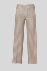 Avenue Montaigne - Grace Linen Solar Trouser - MUSHROOM