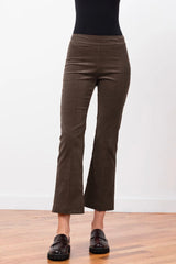 Avenue Montaigne - Leo Crop Corduroy Pant - BROWN