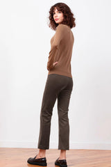 Avenue Montaigne - Leo Crop Corduroy Pant - BROWN