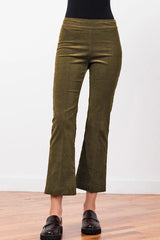 Avenue Montaigne - Leo Crop Corduroy Pant - OLIVE