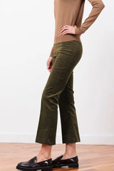 Avenue Montaigne - Leo Crop Corduroy Pant - OLIVE