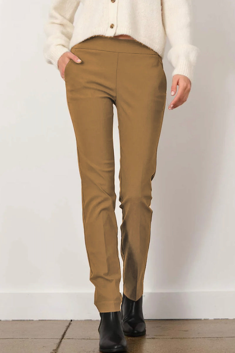 Avenue Montaigne - Louis Straight-leg Pant - COGNAC