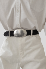 B-Low The Belt - Myra Nubuck Belt - BLACKSIL