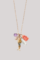 Chan Luu - Buddha Charm Necklace - MULTI