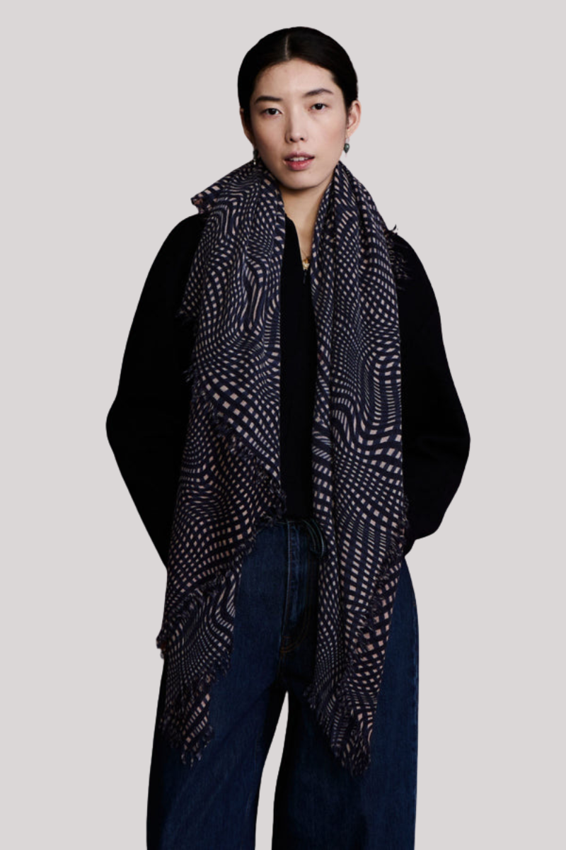 Chan Luu - Cashmere Scarf - BLUECREM
