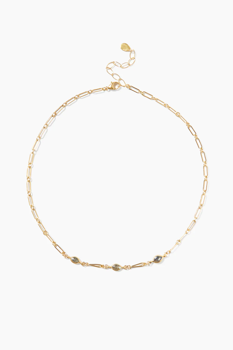 Chan Luu - Lydia Necklace Gold Labradorite - LABRADOR