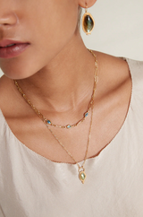 Chan Luu - Lydia Necklace Gold Labradorite - LABRADOR