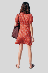 Ciao Lucia - Alix Begonia Silk Dress - RED