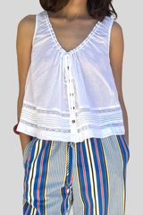 Ciao Lucia - Eugenia Top - WHITE