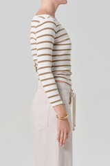 Citizens of Humanity - Boat Neck Slim Tee - GINGRSTR