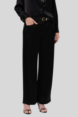 Citizens of Humanity - Brynn Japanese Hammered Satin Trouser - BLACK