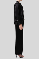 Citizens of Humanity - Brynn Japanese Hammered Satin Trouser - BLACK