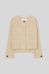 Closed - Cropped Utility Jacket - CAMBEIGE