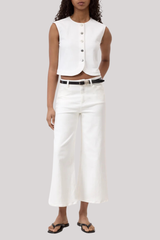 Closed - Denim Vest - WHITE