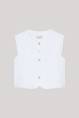 Closed - Denim Vest - WHITE