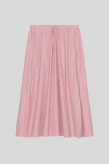 Closed - Gathered Skirt - BRICKRED