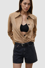 Closed - Janey Denim Short - DARKGREY