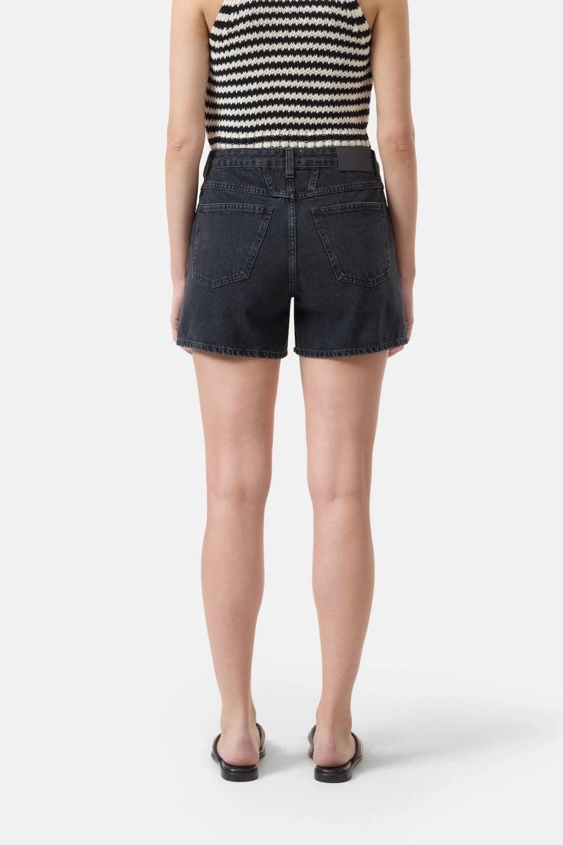 Closed - Janey Denim Short - DARKGREY