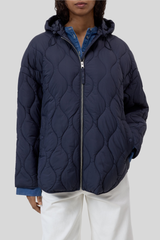 Closed - Quilted Hooded Jacket - DRKNIGHT