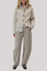 Closed - Rollneck Cardigan - SILTGREY