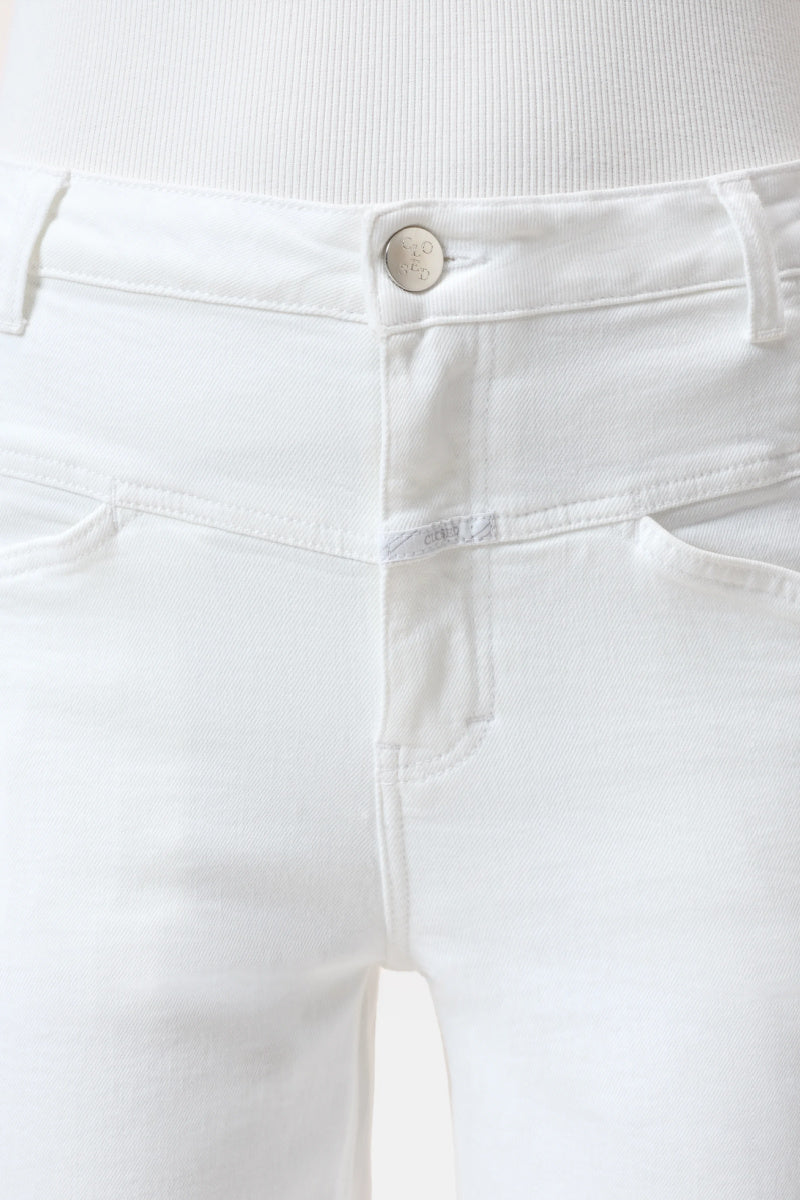 Closed - Stover-X Cropped Denim - WHITE