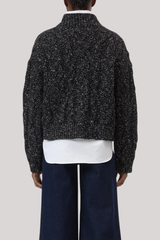 Closed - Troyer Cardigan With Zip - DRKGRYME