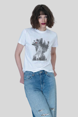 Cpress Studio - Big Apple Mushie Tee - WORNWHT